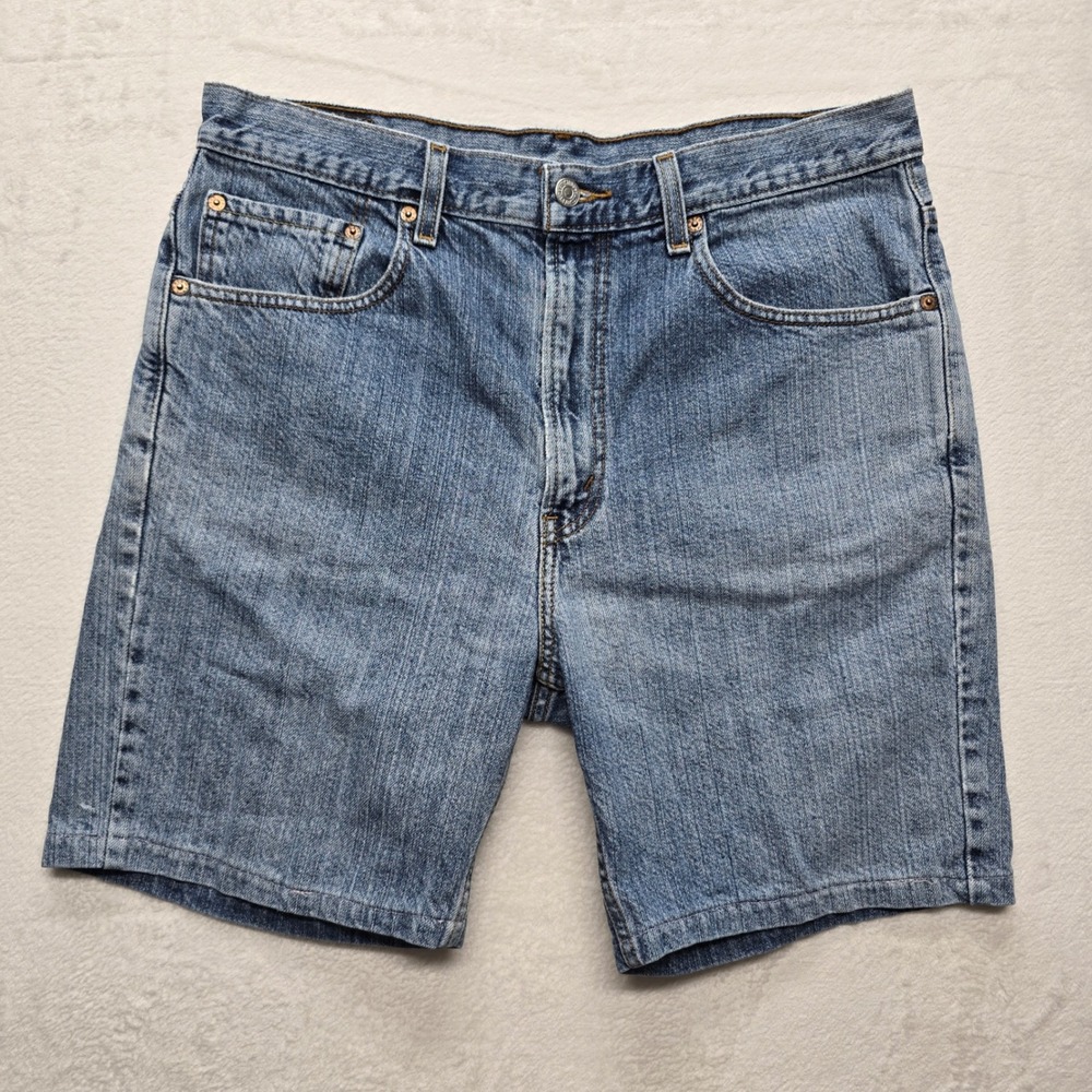Levi's 505 Denim Shorts Cut Off Regular Fit Blue Jean Shorts 34